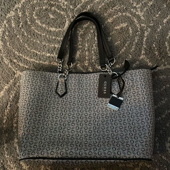 Guess Handbags - Black and grey Large Guess purse/handbag
